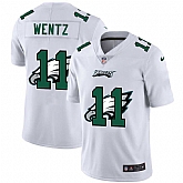 Nike Eagles 11 Carson Wentz White Shadow Logo Limited Jersey Yhua,baseball caps,new era cap wholesale,wholesale hats